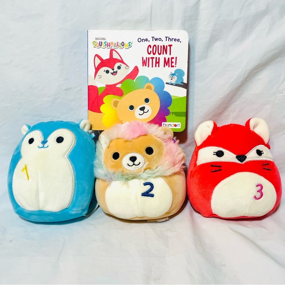 Squishmallows Toy and Book Gift Set
"One, Two, Three, Count With Me!"